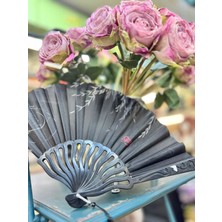 Plastik Desenli Yelpaze