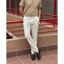 Erkek, Slim Fit, Casual-Günlük, Keten dokuma, Pamuklu, Mevsimlik Pantolon 301