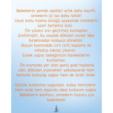Sıvı Geçirmez Uzun Kollu Mama Önlüğü – Mavi – 6-24 Ay Bebekler Için