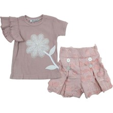 Miss Belinda Fileli Şortlu Kız Takım 7-10 YAŞ-208453 - Gül Kurusu