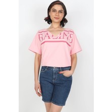 Balins Baskılı Tshirt Pembe