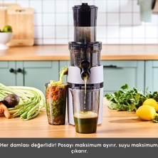 Karaca Slow Juicer Yavaş Sıkım Katı Meyve Sıkacağı