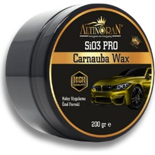 Sio3 Pro Carnauba Wax 200GR + Altın Oran Nano Lastik Parlatıcı ve Plastik Yenileyici 500ML