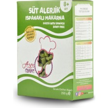 Aşçı Anne Süt Alerjik Ispanaklı Makarna (8+Ay) 250 gr