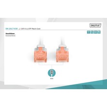 Digitus Patch Kablo, U-Utp, Cat. 6, 5 Metre, Awg 26/7, Cu, Lszh, Gri Renk Dk-1617-050