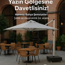 Hanway Tulipa Yandan Kollu Şemsiye Gri