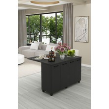 Asra Trend Lüks Mutfak Adası %100 MDF Çok Amaçlı Yemek Masası Kahve Köşesi MA-02