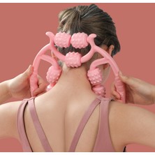 Mkjinmei 9 Tekerlekli Bacak Masaj Aleti Yoga Silindiri Masajı (Yurt Dışından)