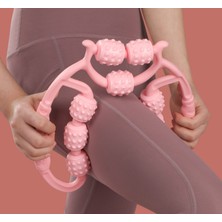 Mkjinmei 9 Tekerlekli Bacak Masaj Aleti Yoga Silindiri Masajı (Yurt Dışından)