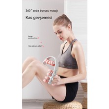 Mkjinmei 24 Tekerlekli Halka Bacak Masaj Aleti Rulo Yoga Masaj Aleti (Yurt Dışından)