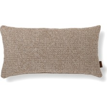 HoHo Decor Mira Akrilik Pamuklu Keten 35*65 Düz Dikişli Kırlent Sütlü Kahve