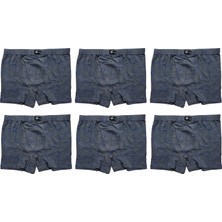 Erkek Likralı Kıvırma Bel Boxer 6'lı Paket 3521