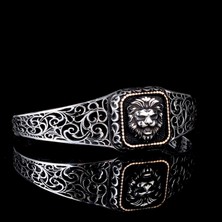Tesbih Sepetim 925 Ayar Gümüş Aslan Model Otantik Motif Erkek Bileklik