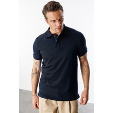  erkek Çekmeyen Pamuklu Kumaş Regular Fit Standart Kesim Polo Yaka Tişört Poloyaka-T-Shırt1