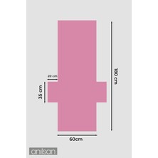 %100 Pamuk Şezlong Havlusu Fuşya 60x180 cm - Hızlı Kuruyan Plaj ve Havuz Havlusu