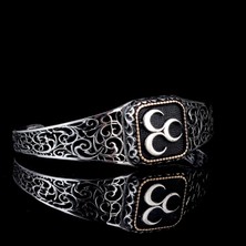 Tesbih Sepetim 925 Ayar Gümüş Üç Hilal Model Otantik Motif Erkek Bileklik