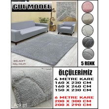 Gül Model Kumaştan Welsoft Lastikli Halı Örtüsü