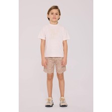 Nebbati Bg Store Erkek Çocuk Ekru Tshirt