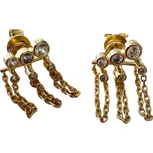 Masaliko Sallantılı Gümüş Küpe MS3222, 925 Ayar Gümüş, Ithal Ürün