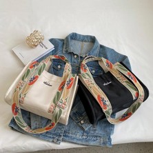 Kadın Günlük Vintage Omuz Çantası Tote Çanta - Beyaz (Yurt Dışından)