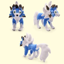Büyük 25CM Ayakta Mavi Yele Kaya Kurt Adam Alacakaranlık Yele Kaya Kurt Adam Kaya Köpek Peluş Bebek Oyuncak (Yurt Dışından)
