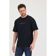 Bisiklet Yaka Oversize Ön ve Arka Baskılı Salaş Unisex T-Shirt