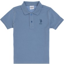 U.S. Polo Assn. Erkek Çocuk Mavi Basic Tişört 50298049-VR036