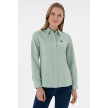 U.s. Polo Assn. Kadın Su Yeşili Gömlek Basic 50307726-VR048