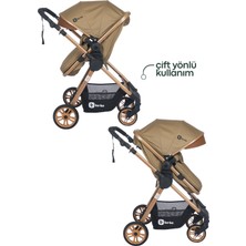 Be-Be Turnahome Elegant Lux Travel Çift Yön Tam Yatış Pozisyonlu Pratik Katlanır Pusetli Bebek Arabası