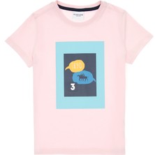 U.S. Polo Assn. Erkek Çocuk Açık Pembe Bisiklet Yaka Tişört 50307152-VR078