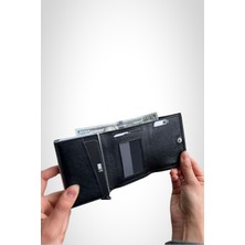 Mft Leather Retro Mekanızmalı Hakiki Deri Erkek Cüzdan