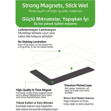 36'lı Beyaz Manyetik Magnet Kart, 6x9  cm  Yeniden Kullanılabilir ve Su Geçirmez, Silinebilir