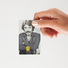 Huggy Craft Ferdi Tayfur Kart Kaplama Siyah Beyaz Tonlu Sticker 2'li ( Yüksek Kalite )