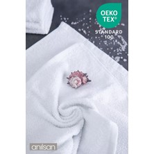 10'lu Beyaz El Havlusu - 50x90 Cm, 225 Gr, %100 Pamuk, Spa Ve Otel Havlusu, Günlük Kullanıma Uygun