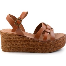 Taba Leather Kadın Sandalet K05197003803
