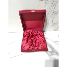 Dm Porselen Tek Kişilik Fincan Takımı Için Kadife Kutu Bordo