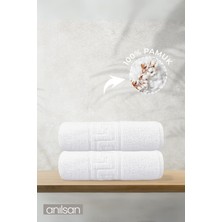 2'li Greek Beyaz Banyo Havlusu - 70x140 Cm, 490 Gr, %100pamuk, Spa Ve Otel Havlusu