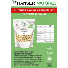 Hanser Natürel Glütensiz Yulaf Ezmesi 1 kg