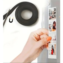 Yapışkanlı Şerit Mıknatıs Magnet 1 Adet 1 Metre Kes Kullan Magnet
