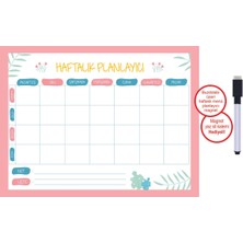 Haftalık Diyet Magnet Planlayıcı Kalem Hediyeli 1 Adet 33 x 24  cm  Haftalık Magnet Planlayıcı