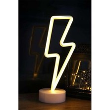 Şimşek Şeklinde Neon Gece Lambası LED Gece Lambası Neon Şimşek Lamba Dekor