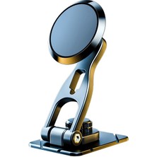 Torpido Üstü Metal Ayarlı Mıknatıslı Telefon Tutacağı 360 Derece Dönebilen Nikel / SYTE194-1