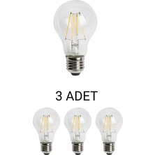 Cata CT-4231 Edison LED Ampul 6W Günışığı - 3’lü Paket