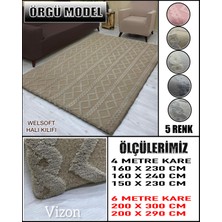 Örgü Model Kumaştan Welsoft Lastikli Halı Örtüsü