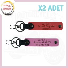 Nar Çiçeği-Pembe, Yolların Sürücülerine Isim Plaka ve A Rh (-) Kan Grubu Yazılabilen 2'li Anahtarlık