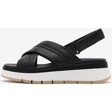 Tuscan Cross Kadın Black Leather Sandalet 26182233