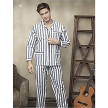 Gaffur Çizgili Erkek Pijama Takımı