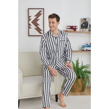 Erkek Çizgili Nostaljik Pijama Takımı