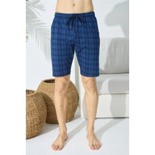 KLY196 Erkek Ekose Desen Şort