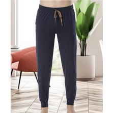 Erkek Tek Alt Ucu Lastikli Pijama 120R Lacivert
